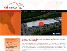 Tablet Screenshot of airvaninc.com